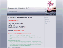 Tablet Screenshot of butterwickmedical.com